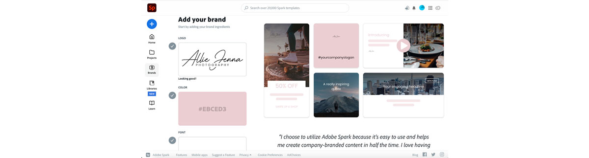 Adobe Spark Branding